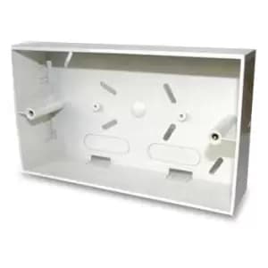 Scan double Gang White Plastic Flush Back Box Unit For RJ45 Face Plate