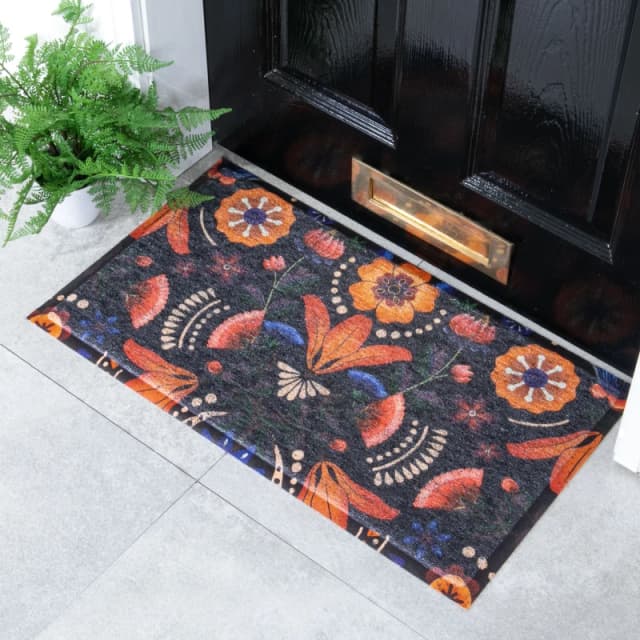 Native Natural Nordic Leaf Doormat (70 X 40Cm)