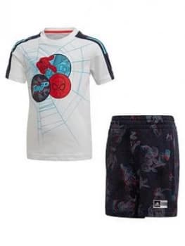 Adidas Boys Spider-Man T-Shirt And Shorts Set - Multi