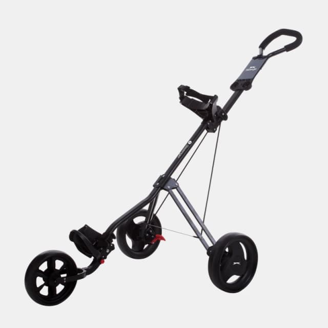 Slazenger Folding 3 Wheel Golf Trolley Black unisex One Size