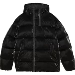 Calvin Klein Jeans Badge Shine Oversized Puffer - Black