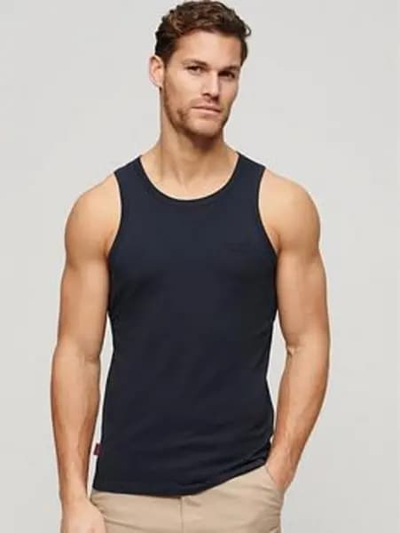 Superdry Essential Logo Vest Black L