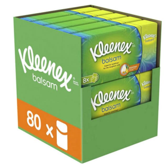 Kleenex Ultra Soft 'Pocket Tissues', 20 Boxes of 8 Pack White