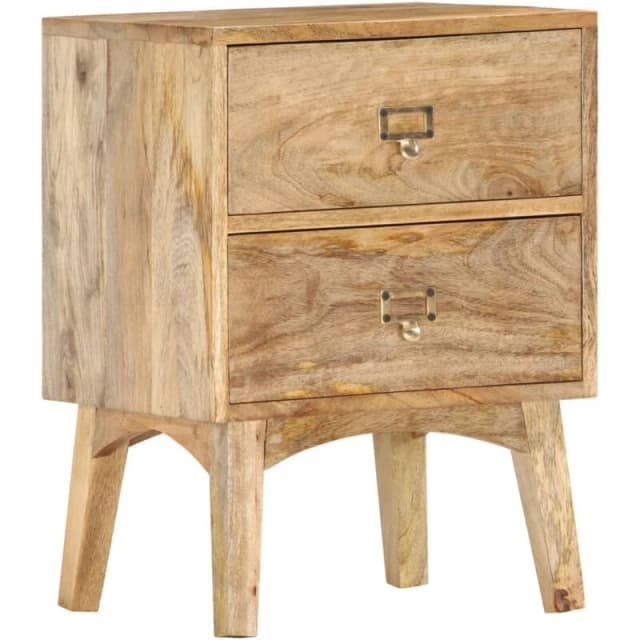 VIDAXL Bedside Cabinet 40x35x55cm Solid Mango Wood Vidaxl 8719883866116
