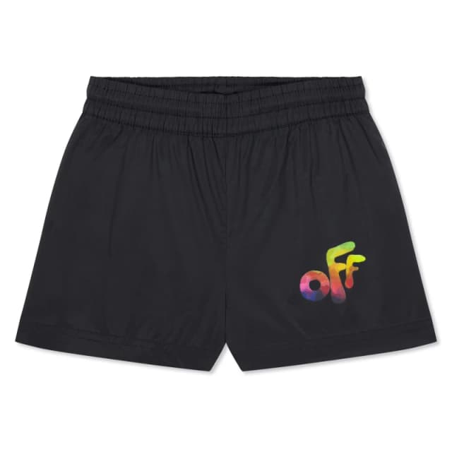 Off White Kids Beach Boxer Shorts Black/Multi male 4Y