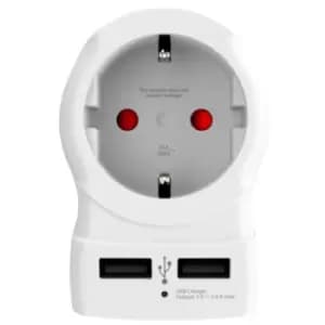 Skross 1500281 power plug adapter Type B Type C (Europlug)+Type F