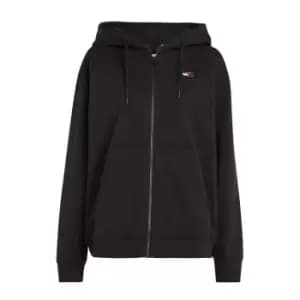 Tommy Jeans Tjw Rlx XS Badge Zip Trhu - Black