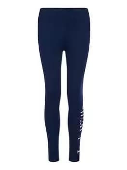 Jack Wills Girls Script Legging - Navy, Size Age: 7-8 Years, Women