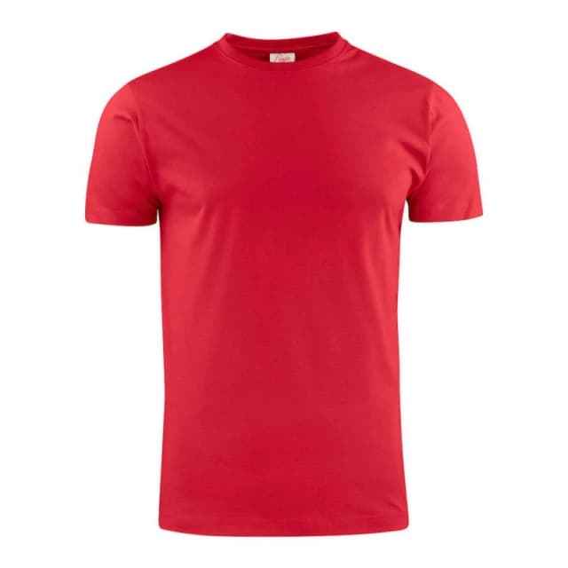 Printer Mens Heavier Pro T-Shirt in Red Size: Small Red Male S