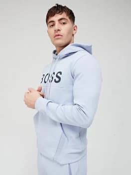 BOSS Soody Logo Overhead Hoodie - Open Blue, Open Blue Size XL Men