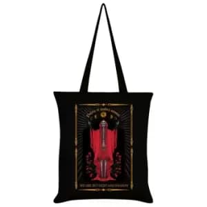 Grindstore We Are But Dust And Shadow Tote Bag (One Size) (Black/Red)