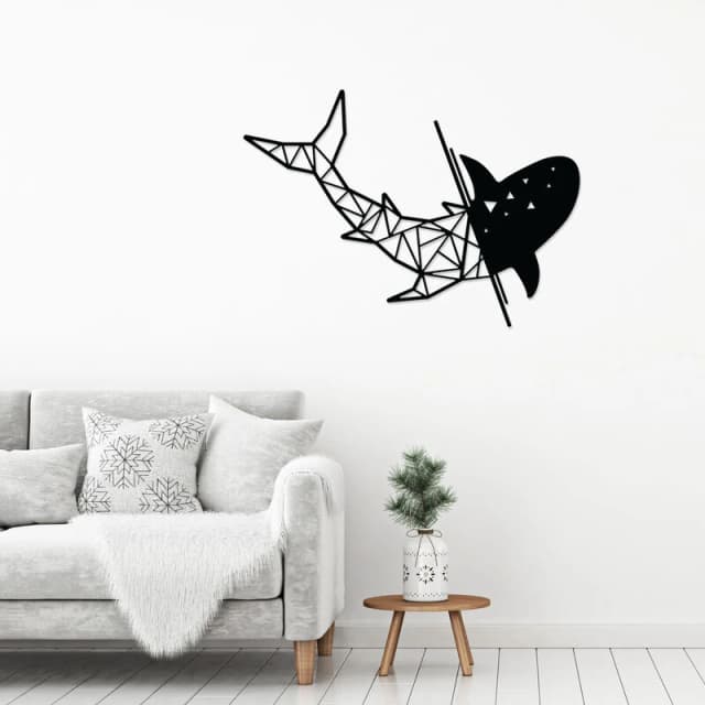 DECORTIE Decortie - metal wall art NO:38 shark - Black - Black M.DK.T.13332.29