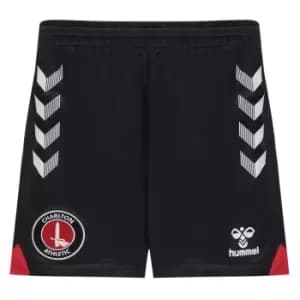 Hummel Charlton Athletic Away Shorts 2021 2022 Juniors - Black