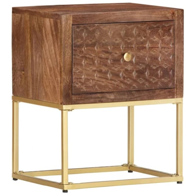 VIDAXL Bedside Cabinet 40x30x50cm Solid Mango Wood Vidaxl 286554