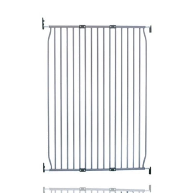 Safetots Extra Tall Eco Screw Fit Baby Gate, Grey, 100Cm - 110Cm, Extra Tall Gate 100Cm In Height, Stair Gate For Baby