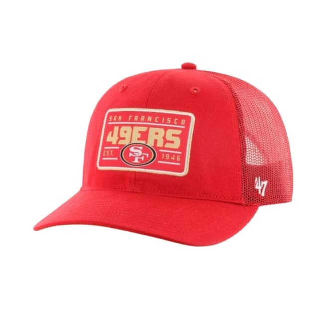San Francisco 49ers Womens Trucker Cap in Red Red Female One Size