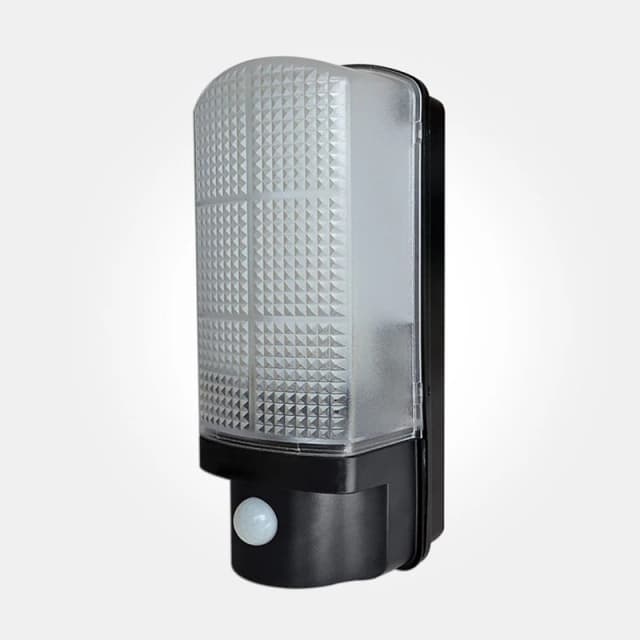 Eterna 7W LED Bulkhead with 120° PIR BLEDPIRBK