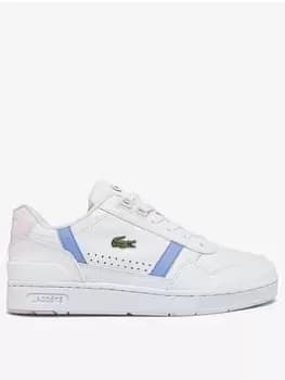 Lacoste T-clip 0722 Trainers, White/Blue, Size 3, Women