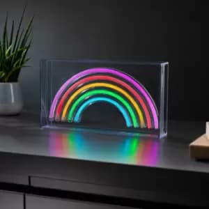 Boxed Rainbow Neon Effect Light