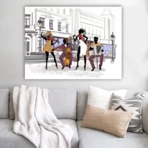 68815552_70100 Multicolor Decorative Canvas Painting