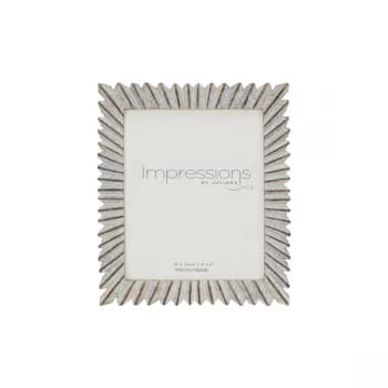 4" x 6" - IMPRESSIONS Sunburst White & Gold Resin Frame