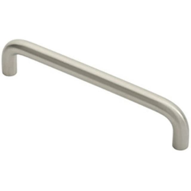 Loops D Shape Cabinet Pull Handle 138 x 10mm 128mm Fixing Centres Satin Steel Metallics unisex