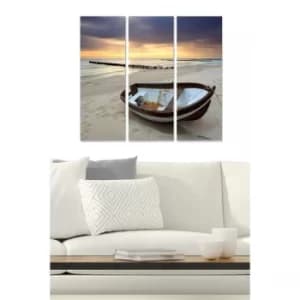 MDF55143226 Multicolor Decorative MDF Painting (3 Pieces)