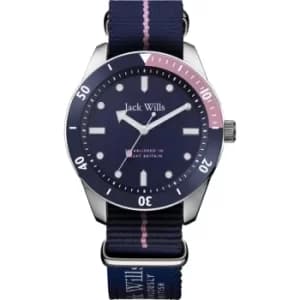 Ladies Jack Wills Black Stone Watch