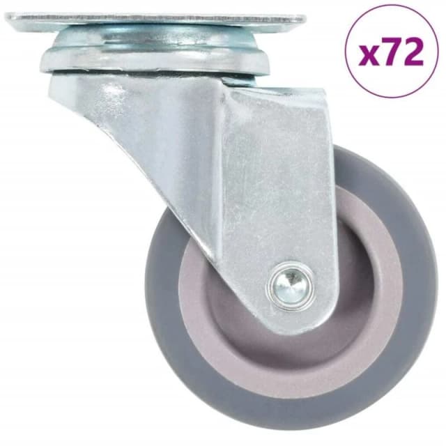 VIDAXL 72 pcs Swivel Casters 50 mm Vidaxl 8719883716961