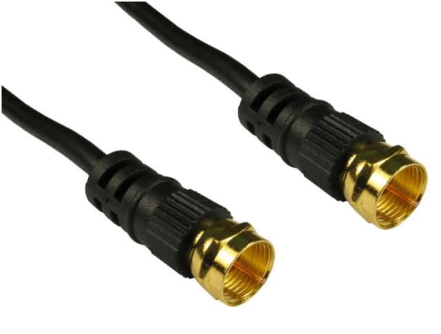 Cables Direct Cables Direct F M/M, 5m coaxial cable Black 2FK-05