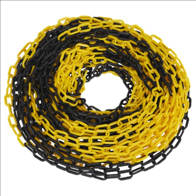 Sealey Safety Chain Black/Yellow 25m x 6mm BYC25M