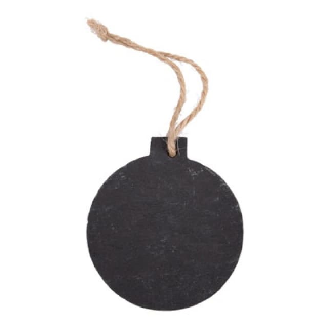 Nicola Spring Slate Christmas Tree Decoration - 7 X 8Cm - Bauble