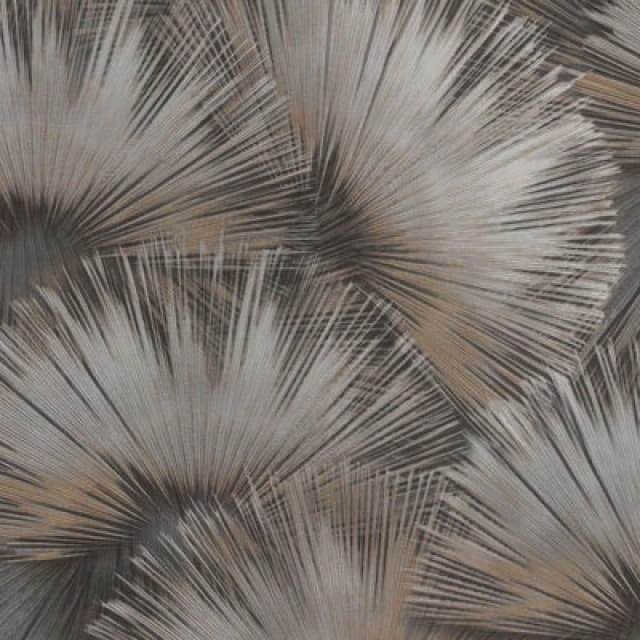 Rasch Opulenza Fan Wallpaper - Charcoal Charcoal WN5WQ Unisex