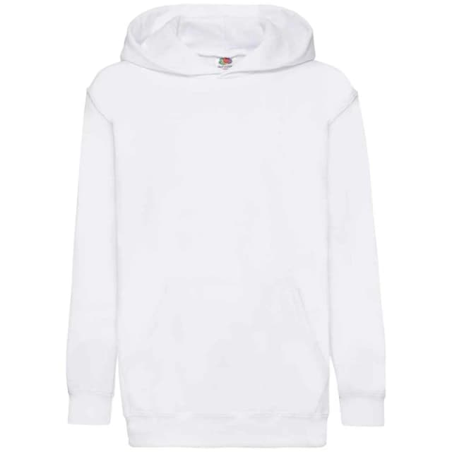 Fruit Of The Loom Classic 80/20 boys's Children's sweatshirt in White