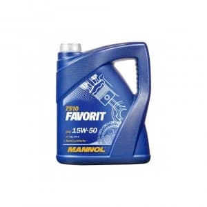 Mannol FAVORIT 15w50 Semi-Synthetic Engine Oil 5L API SL/CF-4 ACEA A3/B3/E2