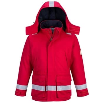 Portwest - FR59RERS - sz S FR Anti-Static Winter Jacket - Red