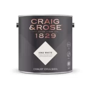 Craig & Rose Chalky Emulsion Iona White - 5L