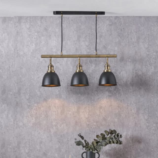 Pacific Lifestyle Black And Gold Kitchen Island Ceiling Lights