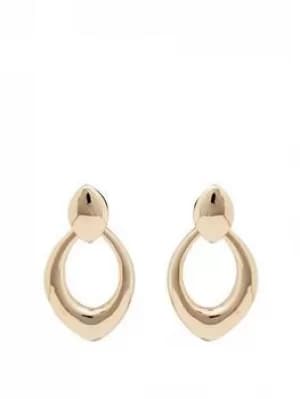 Mood Gold Plated Polished Pear Shape Drop Earrings