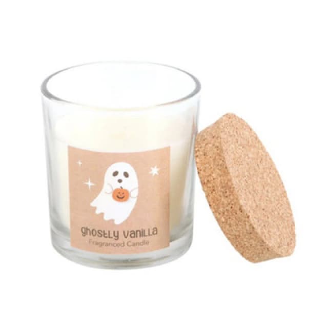 Something Different Something Different Ghostly Vanilla Halloween Candle Jar in White White One Size Unisex 5063527946751