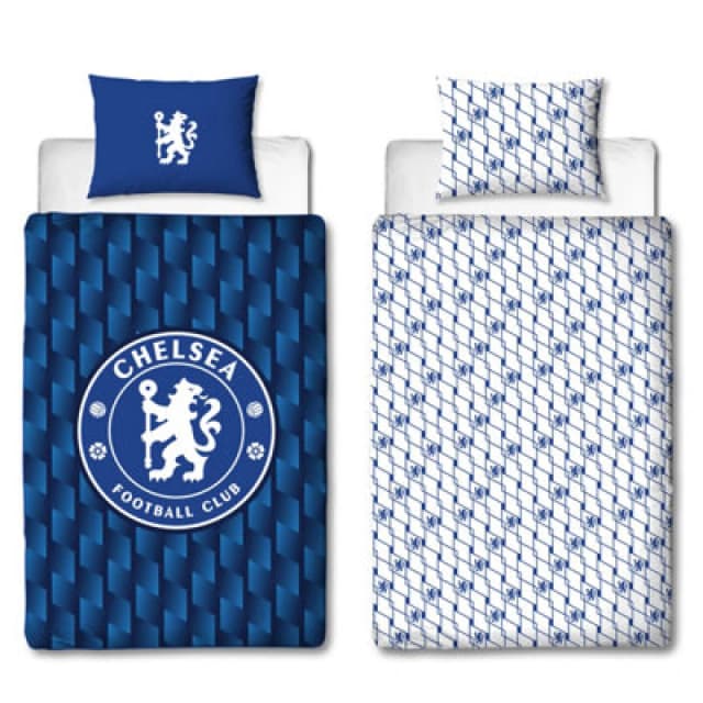 Chelsea Football Club Geometric Single Duvet Cover