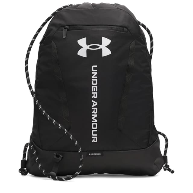 Under Armour Adults Hustle Gym Drawstring Bag Black unisex One Size