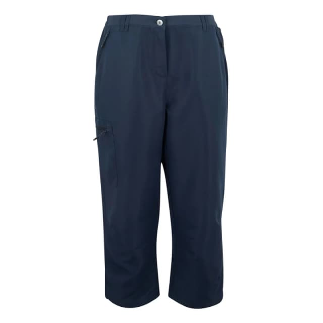 Womens waterproof Trousers Regatta Chaska III Capri Bleu Female 40