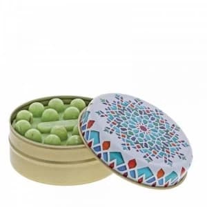 Blue Diamonds on White with Olive Soap