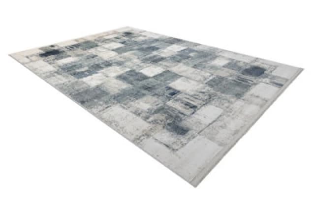 RugsX Distin 0143A Navy Blue / Blue / White Modern Carpet - Geometric, Vinta 80X150 Cm