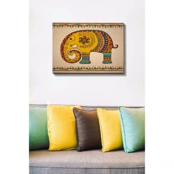 Kanvas Tablo (50 x 70) - 204 Multicolor Decorative Canvas Painting