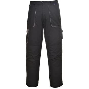 Portwest - TX16BKRM - sz M Texo Contrast Trouser - Lined - Black