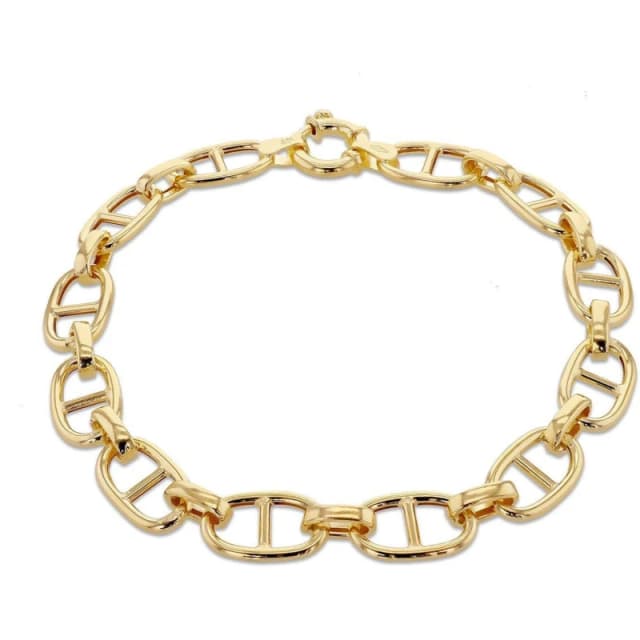Be You 9ct Gold Hollow Rambo Bracelet Yellow Gold female 7.5in