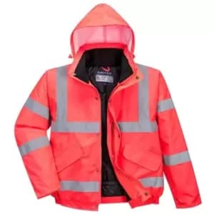 Portwest S463RERM - sz M Hi-Vis Bomber Jacket - Red - Red