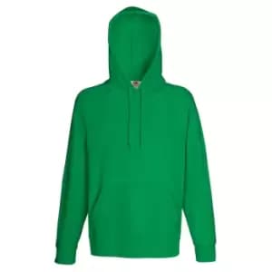 Fruit Of The Loom Mens Lightweight Hooded Sweatshirt / Hoodie (240 GSM) (2XL) (Kelly Green)